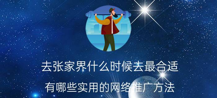 去张家界什么时候去最合适 有哪些实用的网络推广方法？